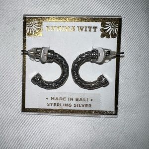 Sterling silver hoops